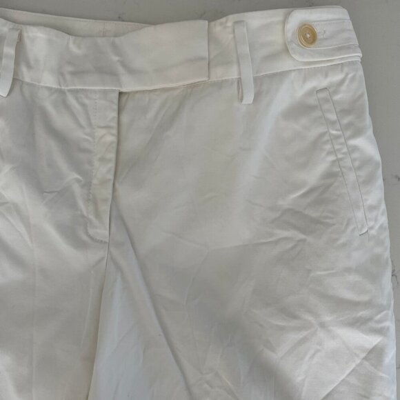 Faconnable 4 Pocket Lined Cotton Bermuda Shorts Designed in France White Sz 10 - Picture 6 of 13
